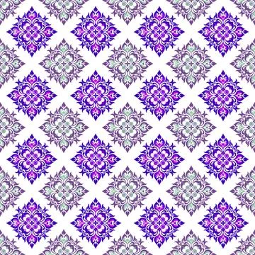 Seamless pattern with red and gold stars Stock Illustration