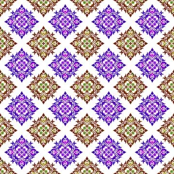 Seamless pattern with red and gold stars Stock Illustration
