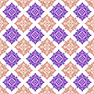 Seamless pattern with red and gold stars Stock Illustration