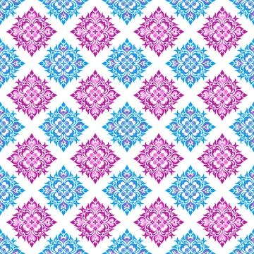 Seamless pattern with red and gold stars Stock Illustration