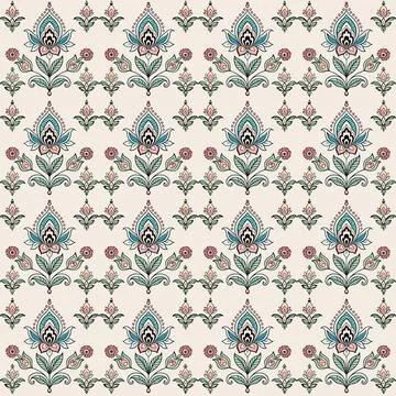 Seamless pattern with red and gold stars Stock-Illustration