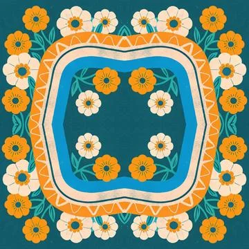 Seamless pattern with red and gold stars Stock Illustration