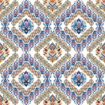 Seamless pattern with red and gold stars Stock Illustration