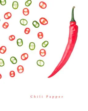 Seamless pattern with Red and Green Papper. Kitchen abstract concept. Vegetab Stock Photos