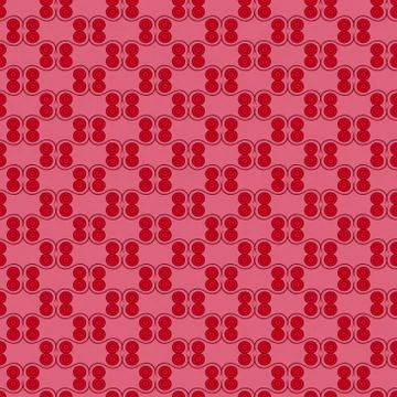 Seamless pattern in red and pink hues Stock Illustration