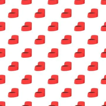 Seamless pattern with red baby potty chairs Stock Illustration
