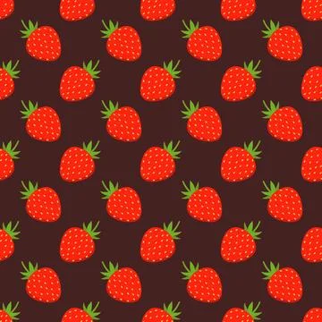 Seamless pattern on red background. Stock Illustration