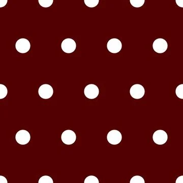 Seamless pattern. Red background with white circles . Vector illustration. Illustrazione stock