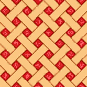 Seamless pattern with red berry pie texture Stock Illustration
