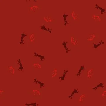Seamless pattern Red blood splatter spreading on white background Stock Illustration