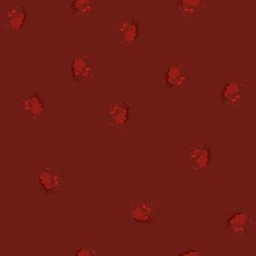 Seamless pattern Red blood splatter with messy gore droplets effect Stockillustratie