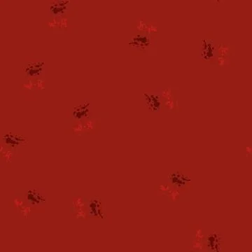 Seamless pattern Red blood splatter texture dripping on white background イラスト素材