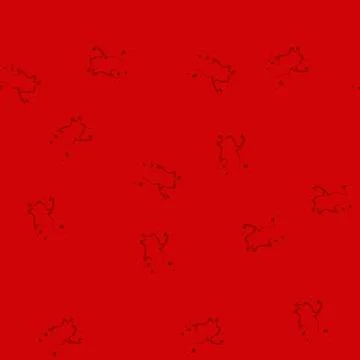 Seamless pattern red blood splatter cartoon vector Illustrazione stock