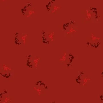 Seamless pattern Red blood splatter with dripping stains and drops Stock Illustration