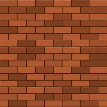 Seamless Pattern of Red Brick. Vector Stock Illustration