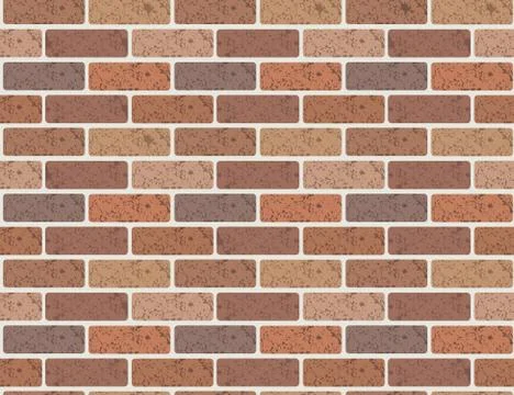 Seamless pattern red brick wall 스톡 일러스트