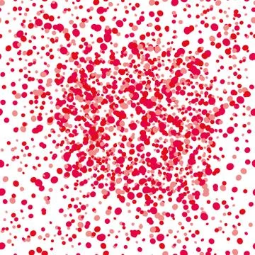 Seamless pattern of red circles Stock Illustration