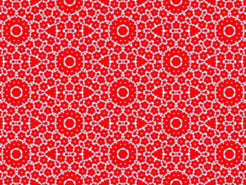 Seamless pattern with red circles Illustrazione stock
