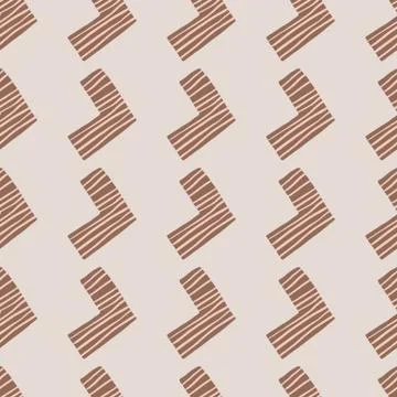 Seamless pattern with red corners and light pink background. Stock Illustration