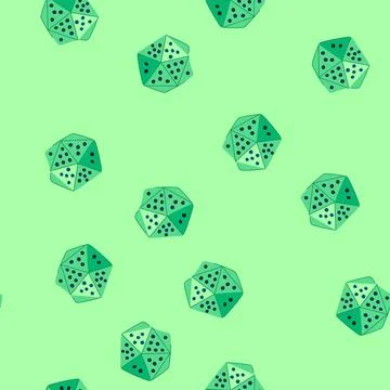 Seamless pattern red dice cartoon vector Stock Illustration
