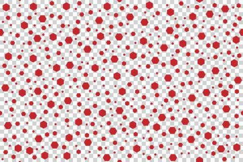 Seamless pattern with red dots on a white background Stock Illustration
