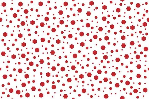 Seamless pattern with red dots on a white background 스톡 일러스트