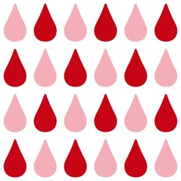 Seamless pattern with red drops Stock Illustration