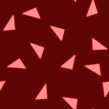 Seamless pattern Red fabric patch triangle frame design element Stockillustratie