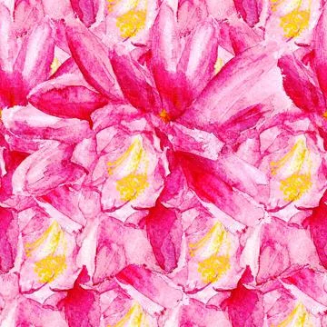 Seamless pattern with  red flower Stock Illustration