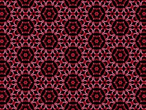 Seamless pattern with red flowers Illustrazione stock