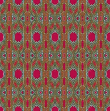 Seamless pattern red green Stock Illustration