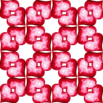 Seamless pattern with red heart Stock Illustration