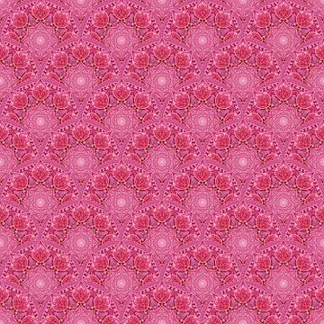 Seamless pattern with red mandala. Geometric circle element. Indian, islamic, Stock Photos