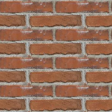 Seamless pattern with red old bricks Stock Photos
