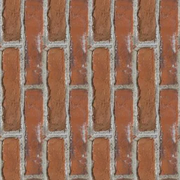 Seamless pattern with red old bricks Stock Photos