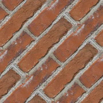 Seamless pattern with red old bricks Stock Photos