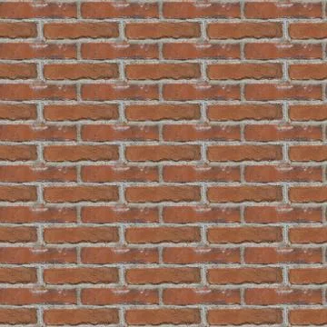 Seamless pattern with red old bricks Stock Photos