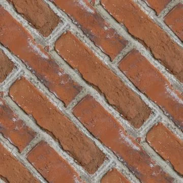 Seamless pattern with red old bricks Stock Photos