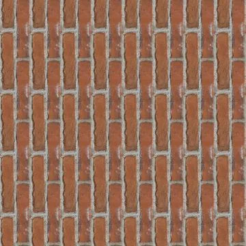 Seamless pattern with red old bricks Stock Photos