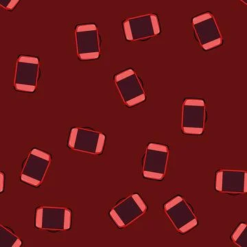Seamless pattern Red packing cube organizing travel luggage essentials 库存插图