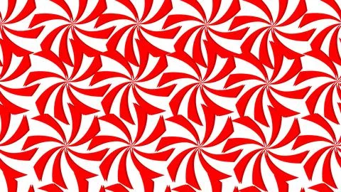 Seamless pattern with red petals, abstract background with red ribbons Stock Illustration