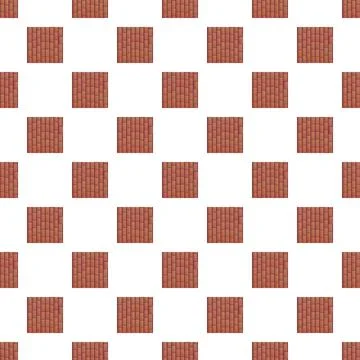 Seamless pattern of red roof tiles background 스톡 일러스트