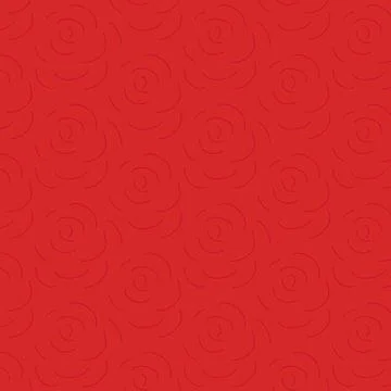 Seamless pattern red rose, in doodle style. Stock Illustration