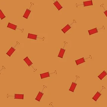 Seamless pattern red royal flag cartoon vector Stock Illustration