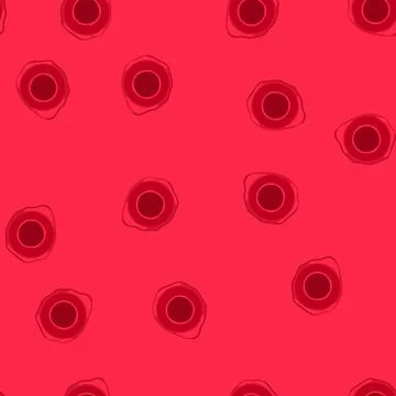 Seamless pattern red sealing wax stamp creating vintage privacy concept Stock Illustration