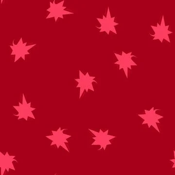Seamless pattern red speech bubble exploding comic strong message 库存插图