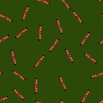Seamless pattern Red spirit level tool checking surface balance Stock Illustration