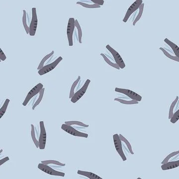 Seamless pattern red stapler cartoon vector Stock Illustration