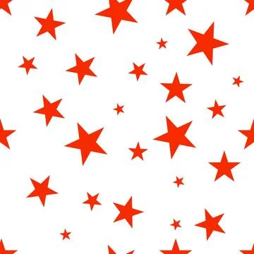 Seamless pattern with red stars. Seamless background with red stars. Patte... Stock Photos