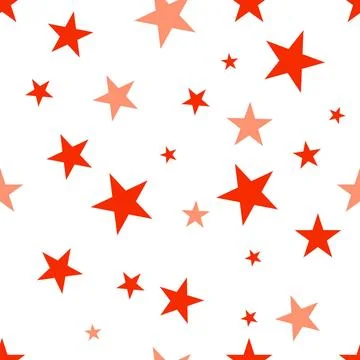 Seamless pattern with red stars. Seamless background with red stars, patte... Stock Photos